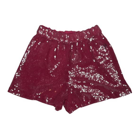 NWT EastnWest Label x Free People Pink Sequin Shorts xs - Picture 2 of 9
